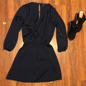 Small forever 21 dark blue classy dress